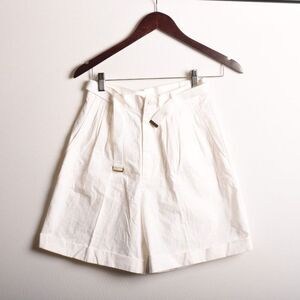 Preppy Cotton White Shorts size 9 Vintage 80s 90s